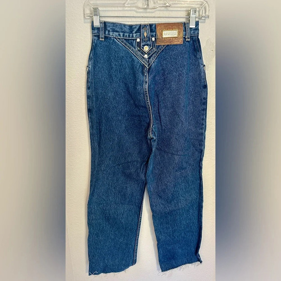 Vintage Western Lawman Jeans embellished rhinestones 80s 90s world class denim - Picture 2 of 7